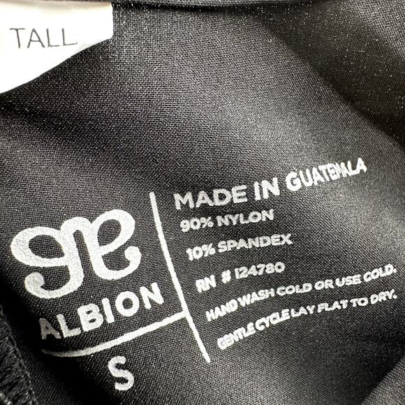 Albion Going Places Blouson Dress Tie Waist Cap Sleeve Zip Pockets Black S Tall - Picture 4 of 5